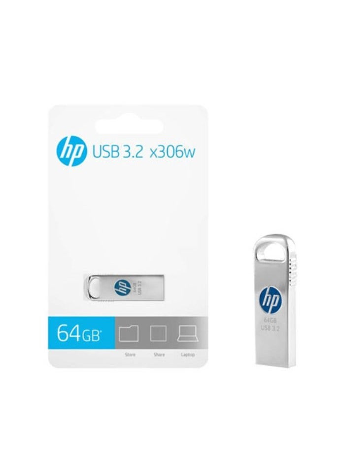 HP x306w فلاش درايف USB 3.2 | هيكل معدني - Image 1