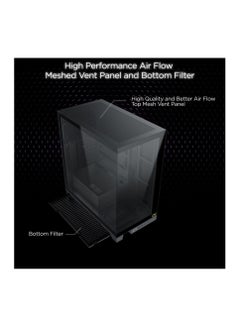 Xigmatek Endorphin Ultra Black, ATX, U3x1 & Type Cx1, Front And Left Seamless TG, 5Pcs M20A And Galaxy II Fan Control Kit Computer Case Black  - Image 5