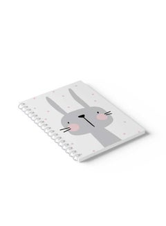 LOWHA Spiral Notebook Rabbit Cartoon & Dots White/Black/Pink  - Image 5
