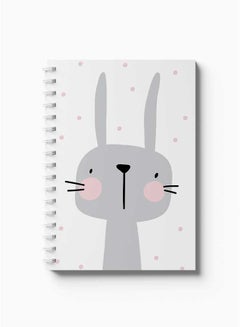 LOWHA Spiral Notebook Rabbit Cartoon & Dots White/Black/Pink  - Image 2