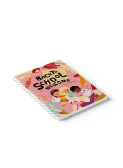 LOWHA Spiral Notebook Back To School Kids Drawing2 Red/Blue/Yellow/Black/Pink  - Image 5