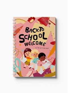 LOWHA Spiral Notebook Back To School Kids Drawing2 Red/Blue/Yellow/Black/Pink  - Image 2