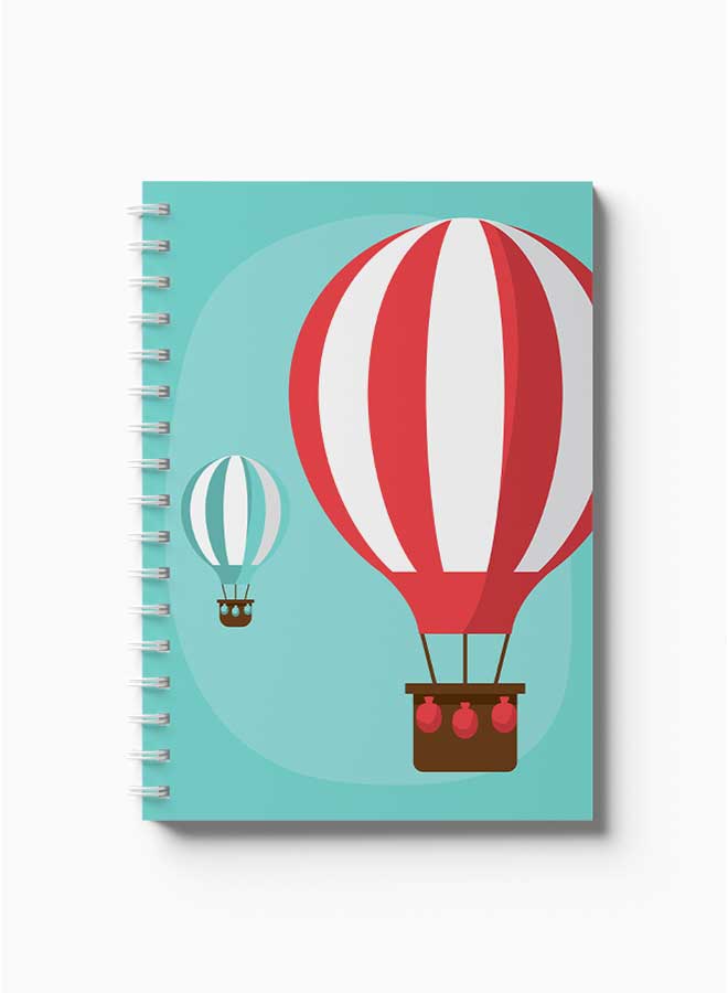 لوحة دفتر ملاحظات حلزوني بالونات طائرة فن رقمي - Image 2