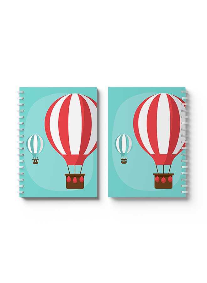 لوحة دفتر ملاحظات حلزوني بالونات طائرة فن رقمي - Image 3