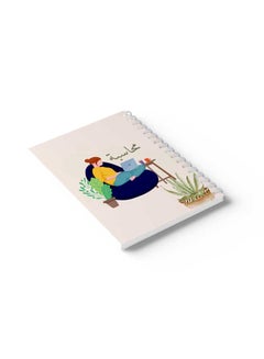 LOWHA Spiral Notebook Accountant Off White/Blue/Brown/Green  - Image 4