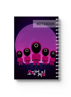 LOWHA Spiral Notebook Squid Game Notebook Cover Blue/Pink/Black  - Image 1