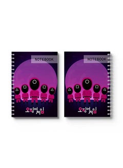 LOWHA Spiral Notebook Squid Game Notebook Cover Blue/Pink/Black  - Image 3