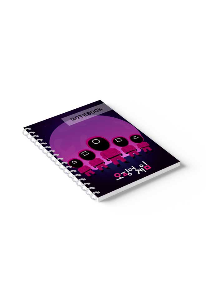 LOWHA - Spiral Notebook Squid Game Notebook Cover Blue/Pink/Black - Image 1