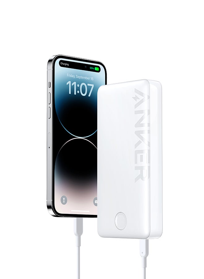 شاحن محمول بقوة 20000 مللي أمبير في الساعة بمنفذ مزدوج 325 PowerCore 20K II باللون الأبيض
