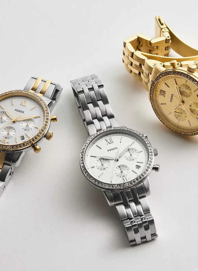 FOSSIL - Women's Chronograph Round Shape Stainless Steel Wrist Watch ES5217 - 36 Mm - Image 1
