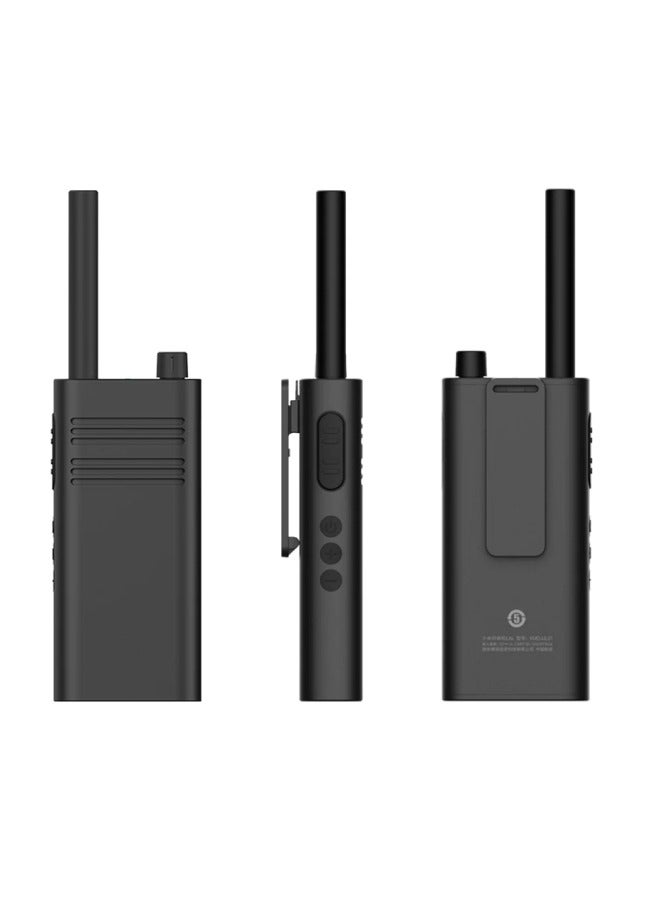 Portable Walkie Talkie Lite 5km Long Range Intercom Two Way Radio Support 16 Channels 2000mAh Radio XMDJJL01LITE Black