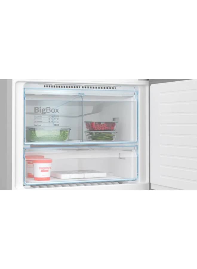 BOSCH - No Frost Refrigerator, Free Standing, Bottom Freezer - Net Capacity 631 Liter 631 L KGN86CI3E8 Silver - Image 1