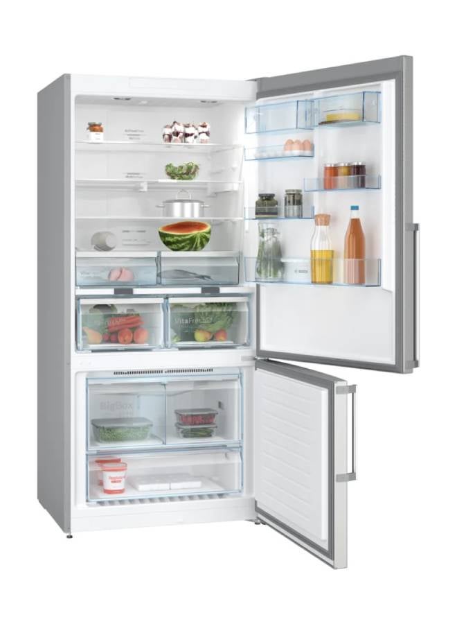 BOSCH - No Frost Refrigerator, Free Standing, Bottom Freezer - Net Capacity 631 Liter 631 L KGN86CI3E8 Silver - Image 1