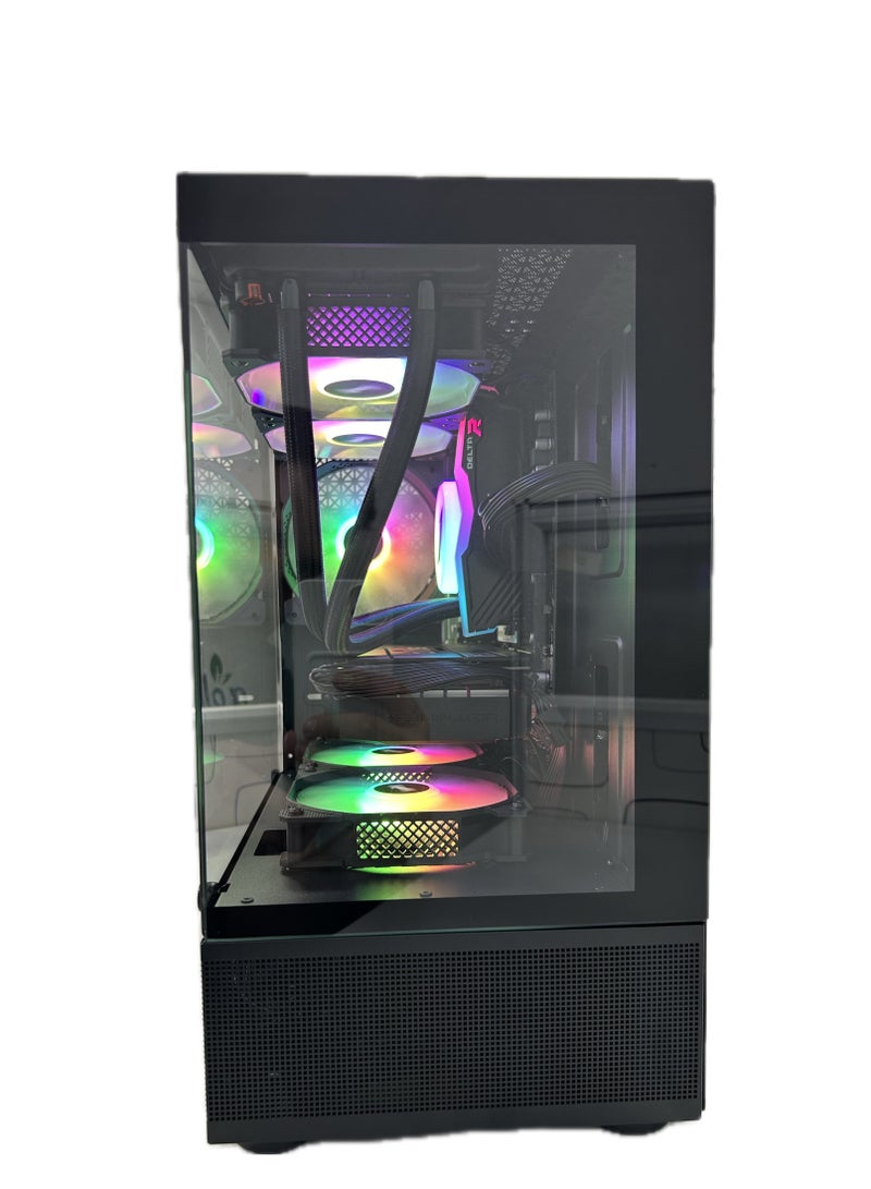 معالج ألعاب الكمبيوتر TMD Core i5-10400F / ذاكرة الوصول العشوائي 16 جيجابايت 3200 ميجابايت / 1 تيرابايت M.2/TS2 مبرد وحدة المعالجة المركزية / ويندوز 10 برو / NVIDIA GeForce RTX 1650 4 جيجابايت أسود