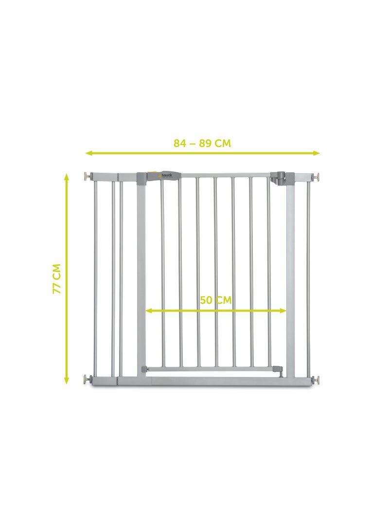 هوك بوابات الأمان Stop N Safe 2 Incl. وصلة بطول 9 سم - فضي  - Image 3