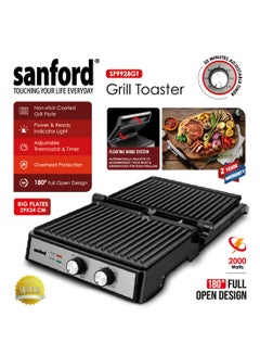 Sanford CONTACT GRILL 2000 W SF9928GT BS Black  - Image 5