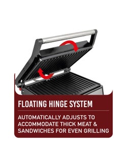Sanford CONTACT GRILL 2000 W SF9928GT BS Black  - Image 4