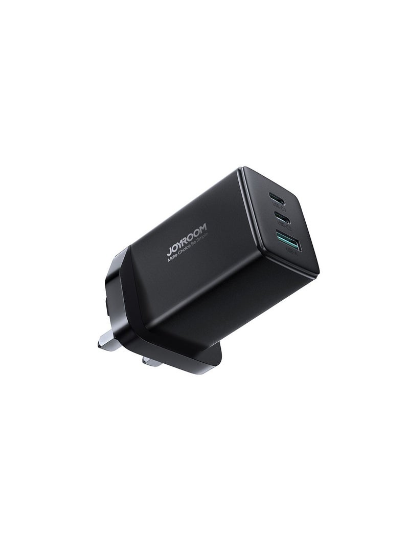 JOYROOM GaN Ultra 65W 2C1A Fast Charger +100W C to C Cable 1.2m (UK) BLACK - Image 3