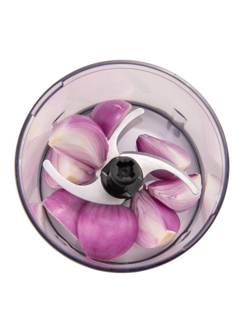 بلاك اند ديكر خلاط ومفرمة لحم و خضار، 500 واط، وعاء 0.5 لتر، نظام 4 شفرات فولاذية، سرعة نبضية للدقة، سحق الثلج، تصميم مدمج وأنيق باللون الأسود، سهل التنظيف، fc500-b5 500 ml 500 W FC500-B5 أسود - Image 4