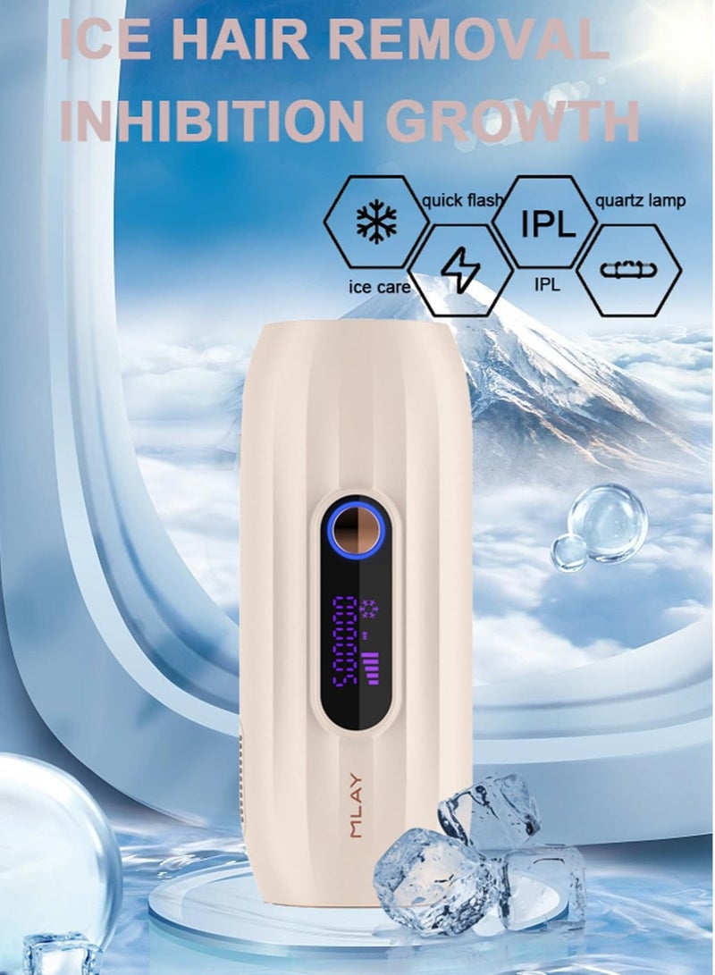 ملاي جهاز إزالة الشعر بالليزر T15 Ice Compress IPL Sapphire، وردي  - Image 3