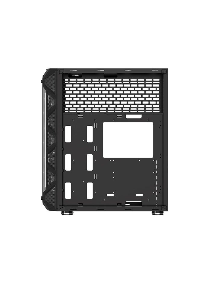 زيجماتيك حافظة كمبيوتر Overtake EATX، USB3.0x2+USB2.0x2، زجاج مقسى من الأمام واليسار واليمين، شريط LED قوس قزح في اللوحة الأمامية - Image 4