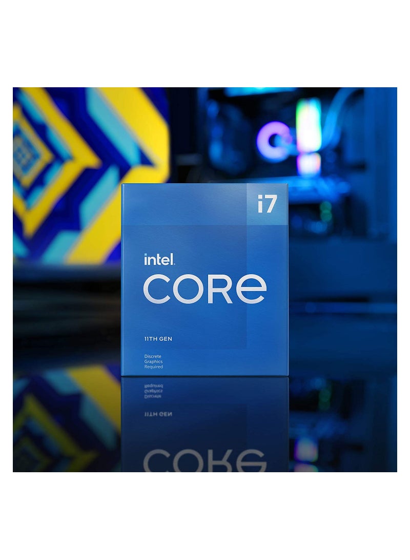 Intel - Core i7-11700F Desktop Processor 8 Cores Up To 4.9 GHz LGA1200 (500 Series And Select 400 Series Chipset) 65W - Image 1