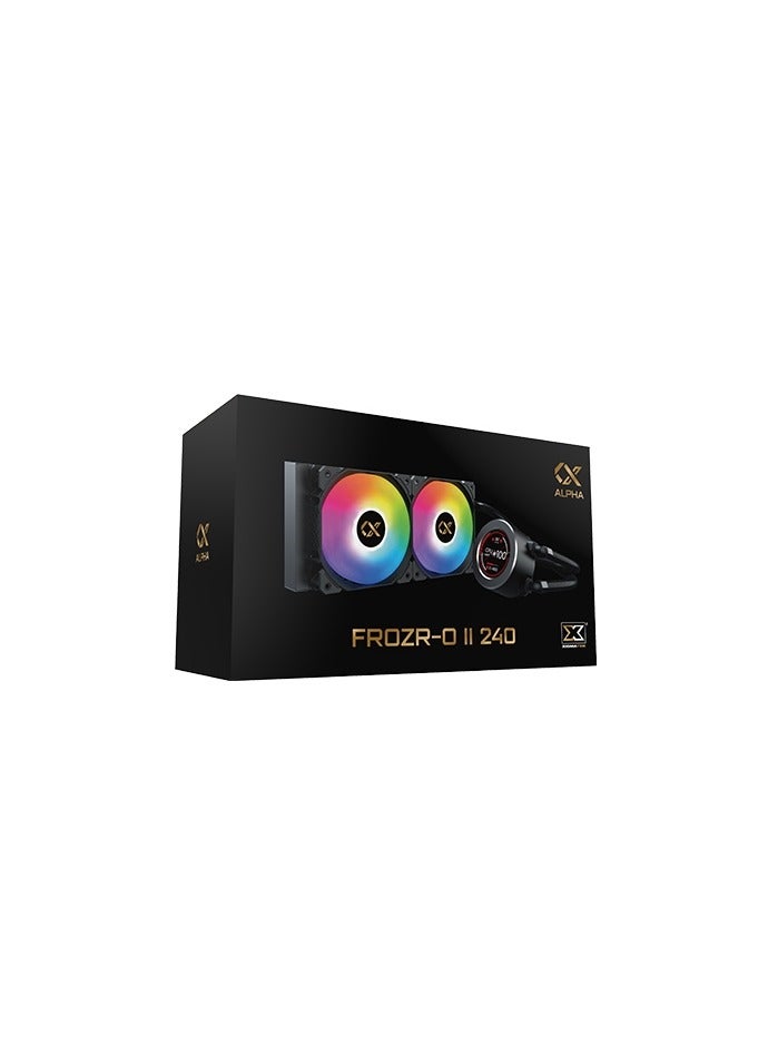 Frozr-O II 240 RGB LCD Display CPU AIO Cooler - Black - pnsku/N70010709V/45/_/1696413718/bd905a15-e774-42d0-b050-d55f370cc679