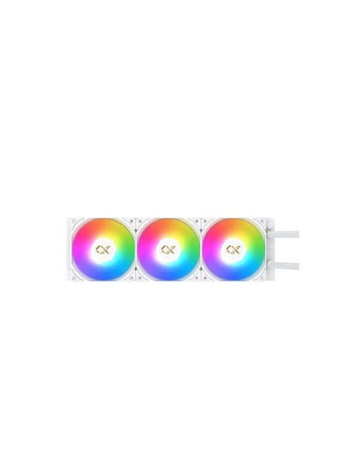 Frozr-O II Arctic 360 RGB LCD Display CPU AIO Cooler White