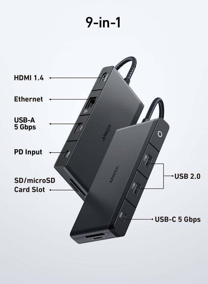 Anker Anker 552 USB-C Hub 9-in-1 4K HDMI | A8373H11 Black  - Image 2