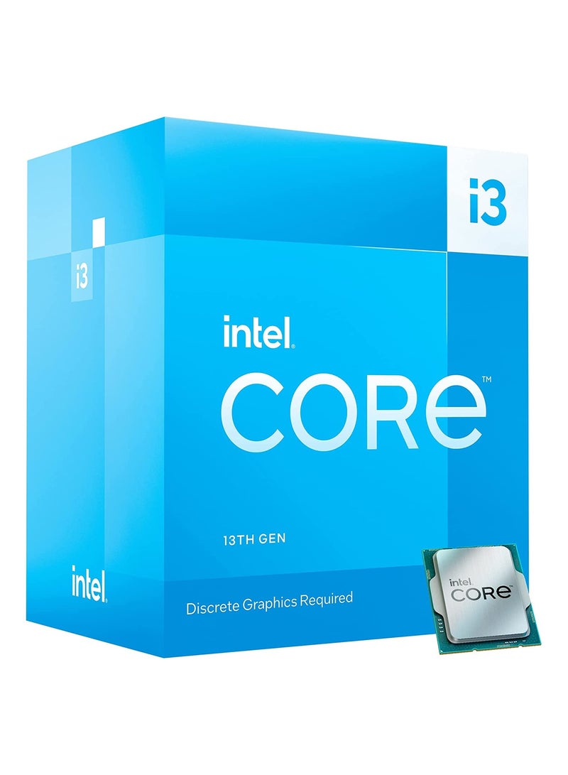 إنتل - معالج سطح المكتب Core i3-13100F رباعي النواة وذاكرة تخزين مؤقت سعة 12 ميجابايت وسرعة تصل إلى 4.5 جيجاهرتز - Image 1