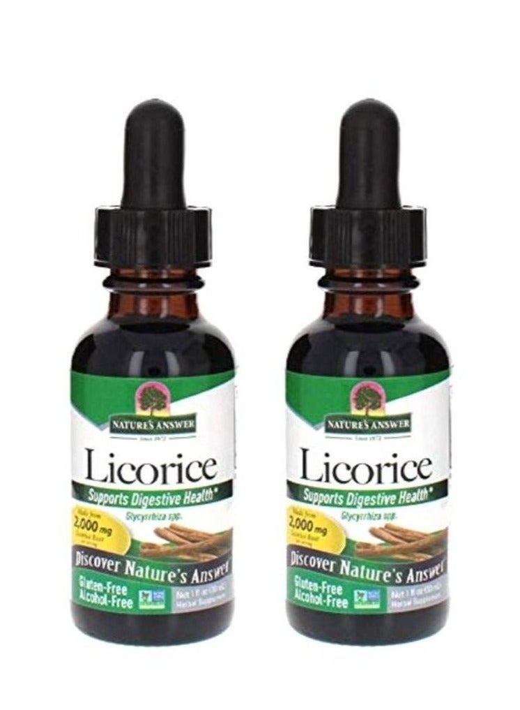 نايتشرز أنسر Presentation Of Two Packs Of Licorice Dietary Supplement 