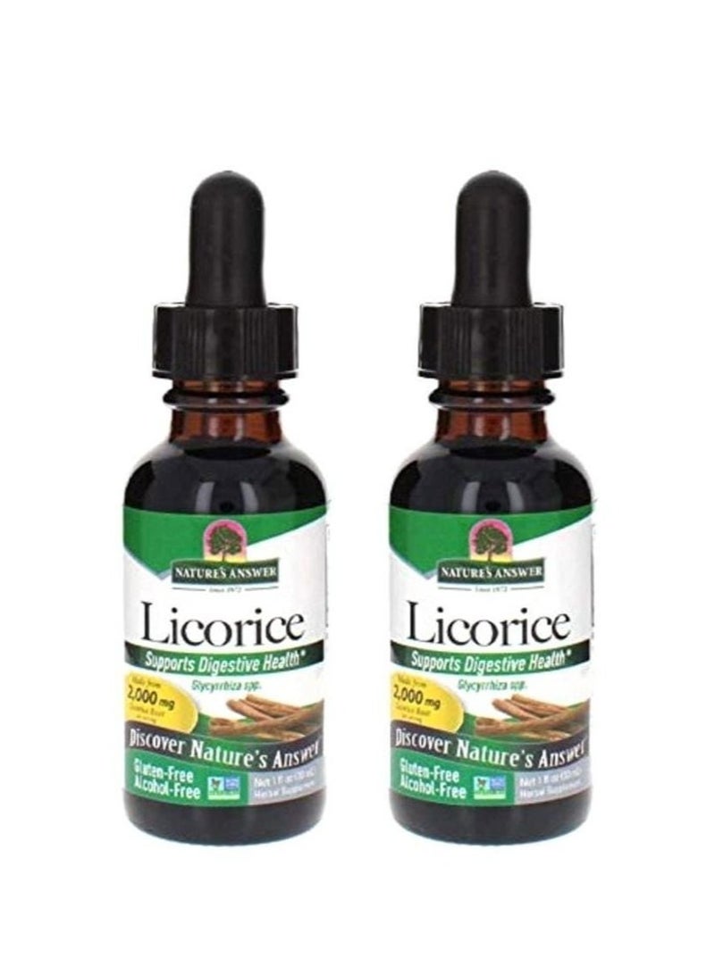 نايتشرز أنسر Presentation of two packs of Licorice Dietary Supplement 
