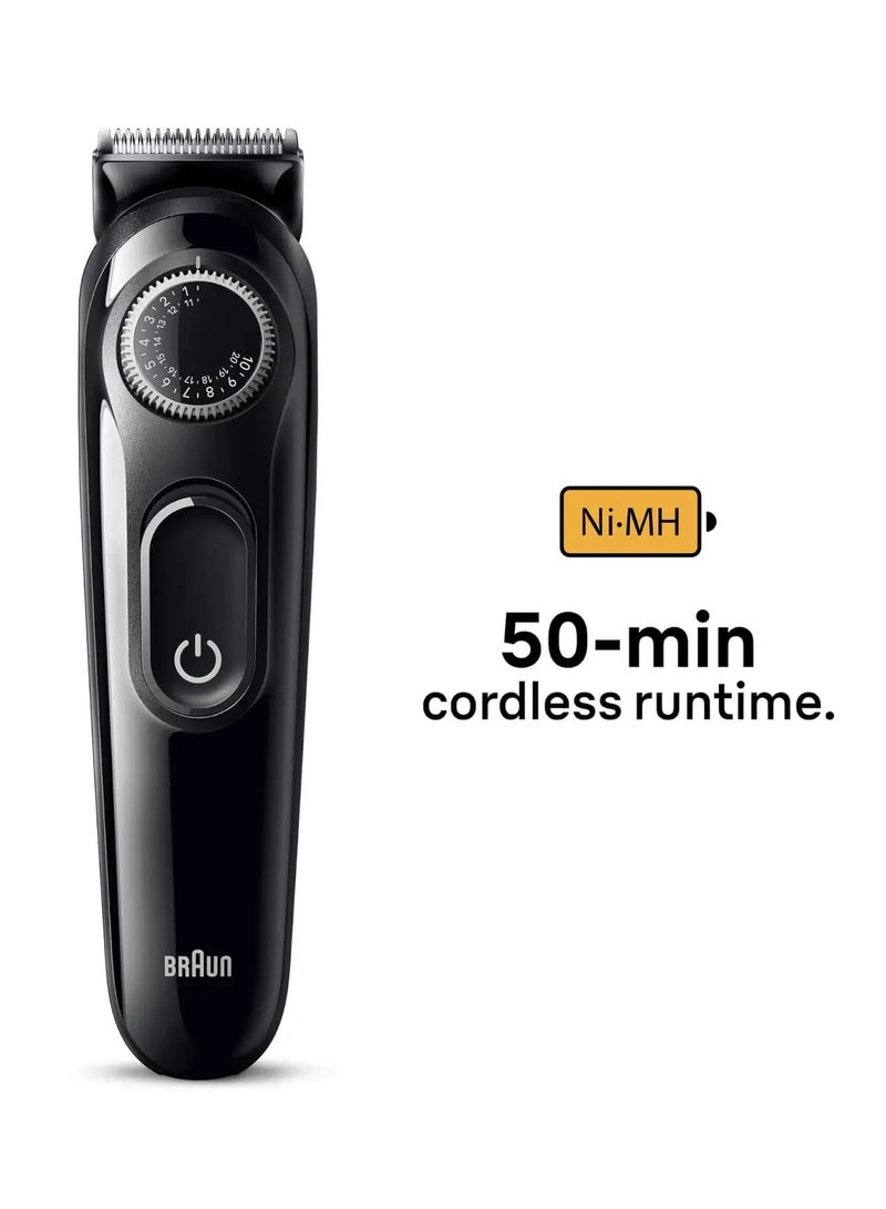 براون - Beard Trimmer Series 3, 40 length-settings BT3410 - Image 1