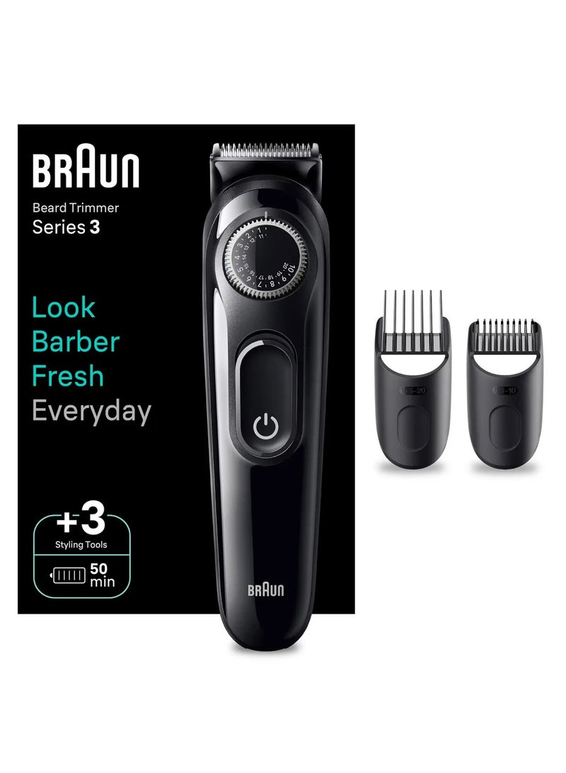براون - Beard Trimmer Series 3, 40 length-settings BT3410 - Image 1