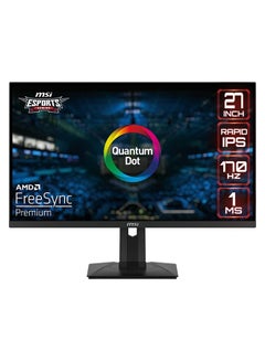 شاشة الألعاب المسطحة G274QPF-QD Esports، شاشة 27 بوصة WQHD 170 هرتز Rapid IPS، وقت استجابة 1 مللي ثانية، VESA DisplayHDR 400، NVIDIA G-Sync Comptaible