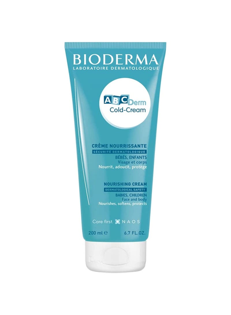 Bioderma Abcderm Cold-Cream Face, Body For Babies And Children White 200ml  - Image 1