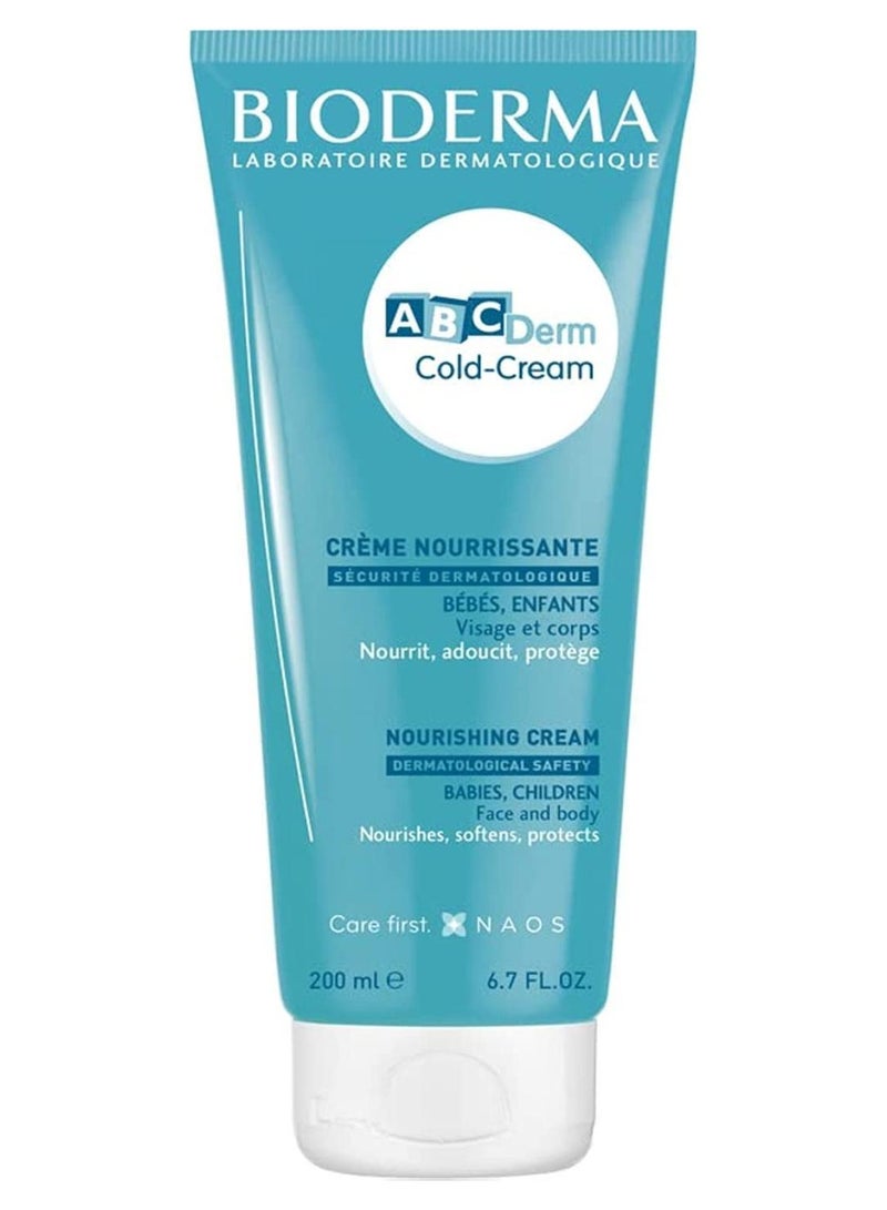 Bioderma Abcderm Cold-Cream Face, Body For Babies And Children White 200ml - Image 1