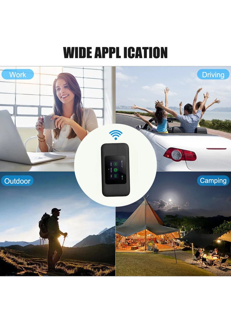 موبايلي راوتر 5000 ملي امبير يدعم جميع الشبكات SRT875 5G ببطارية 5000 اخر اصدار اسود - Image 5