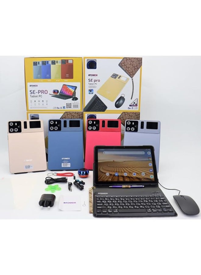 أتتش كمبيوتر لوحي SE Pro بشاشة 10 بوصات وذاكرة وصول عشوائي 12 جيجابايت وذاكرة تخزين داخلية 512 جيجابايت ويدعم تقنية 5G ذهبي - إصدار عالمي - Image 3
