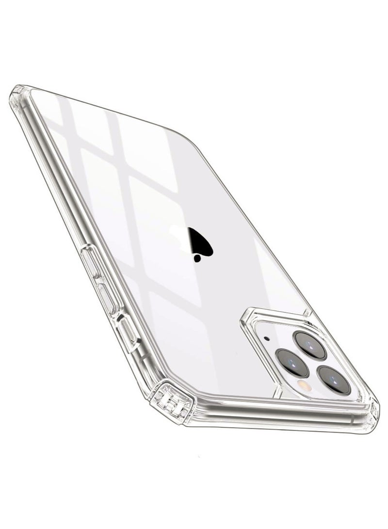 تيك 21 - غطاء خلفي شفاف Evo لهاتف Apple iPhone 15 Pro - مقاوم للخدش ومضاد للأصفرار وحماية من السقوط بطول 16 قدم شفاف - Image 1