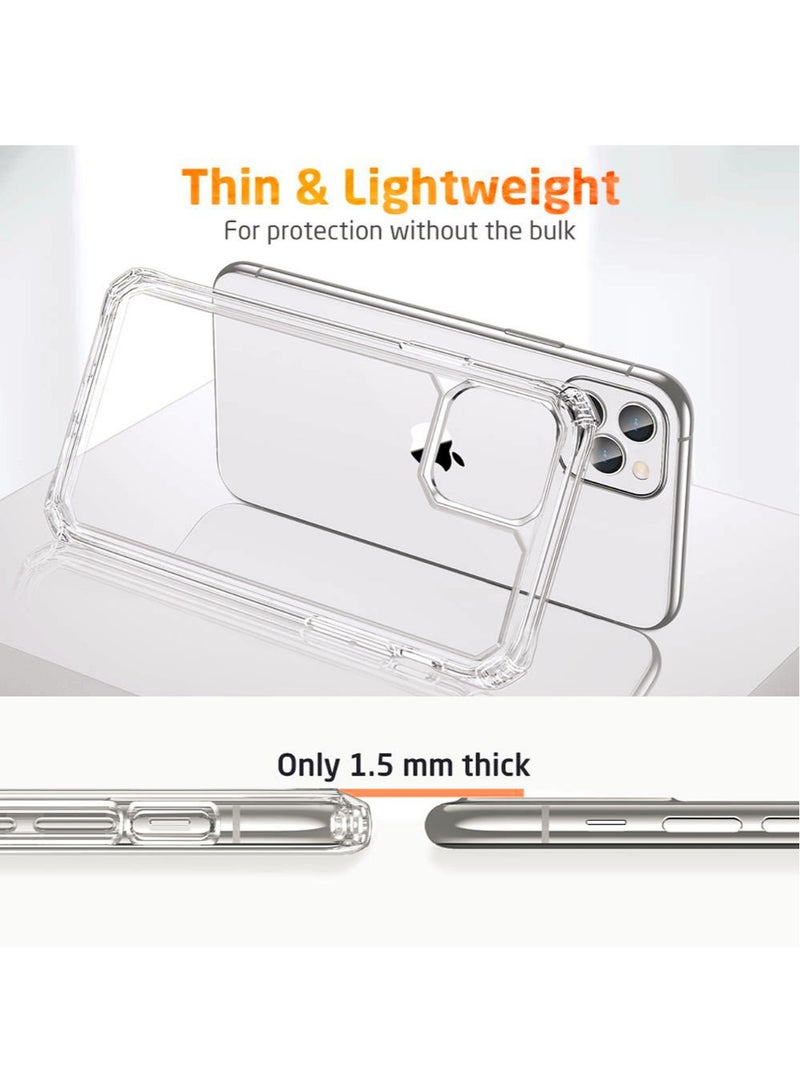 تيك 21 - غطاء خلفي شفاف Evo لهاتف Apple iPhone 15 Pro - مقاوم للخدش ومضاد للأصفرار وحماية من السقوط بطول 16 قدم شفاف - Image 1