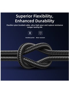 JOYROOM 3.5A 3-in-1 Data Cable (USB-A to Lightning+Type-C+Micro) 1.2m Black  - Image 5