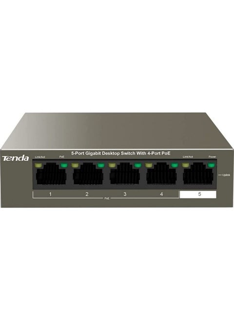 TEG1105P-4-63W With 5-Port Gigabit Desktop Switch With 4-Port PoE Brown
