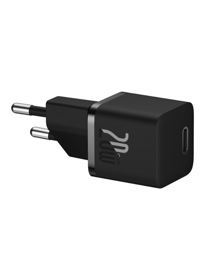 Baseus OS-Baseus GaN5 Fast Charger(mini) 1C 20W EU Black - Image 2