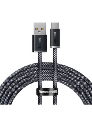 Baseus Dynamic Series Fast Charging Data Cable USB to Type-C 100W 2m Slate Gray Black - pnsku/N70011007V/45/_/1696478466/15690933-db76-45ae-bbd9-e81414e380ce
