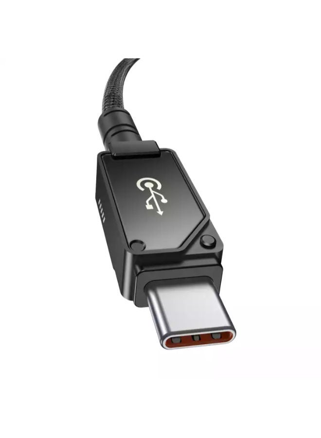 Baseus - Baseus Unbreakable Series Fast Charging Data Cable Type-C to Type-C 100W 1m Cluster Black Black - Image 1