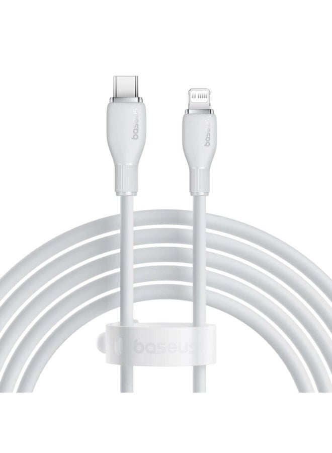 بيسوس كابل شحن سريع من سلسلة بودنغ من Baseus من النوع C إلى IP بقدرة 20 وات بطول 2 متر باللون الأبيض النجمي - Image 1