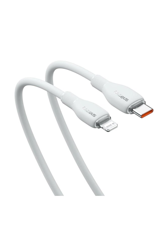 بيسوس كابل شحن سريع من سلسلة بودنغ من Baseus من النوع C إلى IP بقدرة 20 وات بطول 2 متر باللون الأبيض النجمي - Image 3