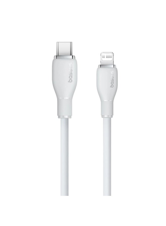 بيسوس كابل شحن سريع من سلسلة بودنغ من Baseus من النوع C إلى IP بقدرة 20 وات بطول 2 متر باللون الأبيض النجمي - Image 2