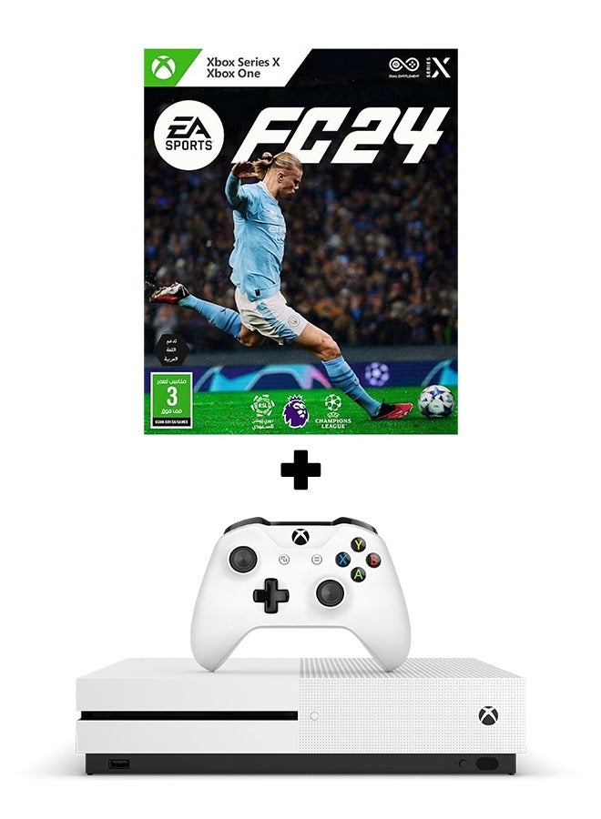Microsoft - Xbox Series S 512 GB Digital Console With Wireless Controller With FC 24 - Image 1